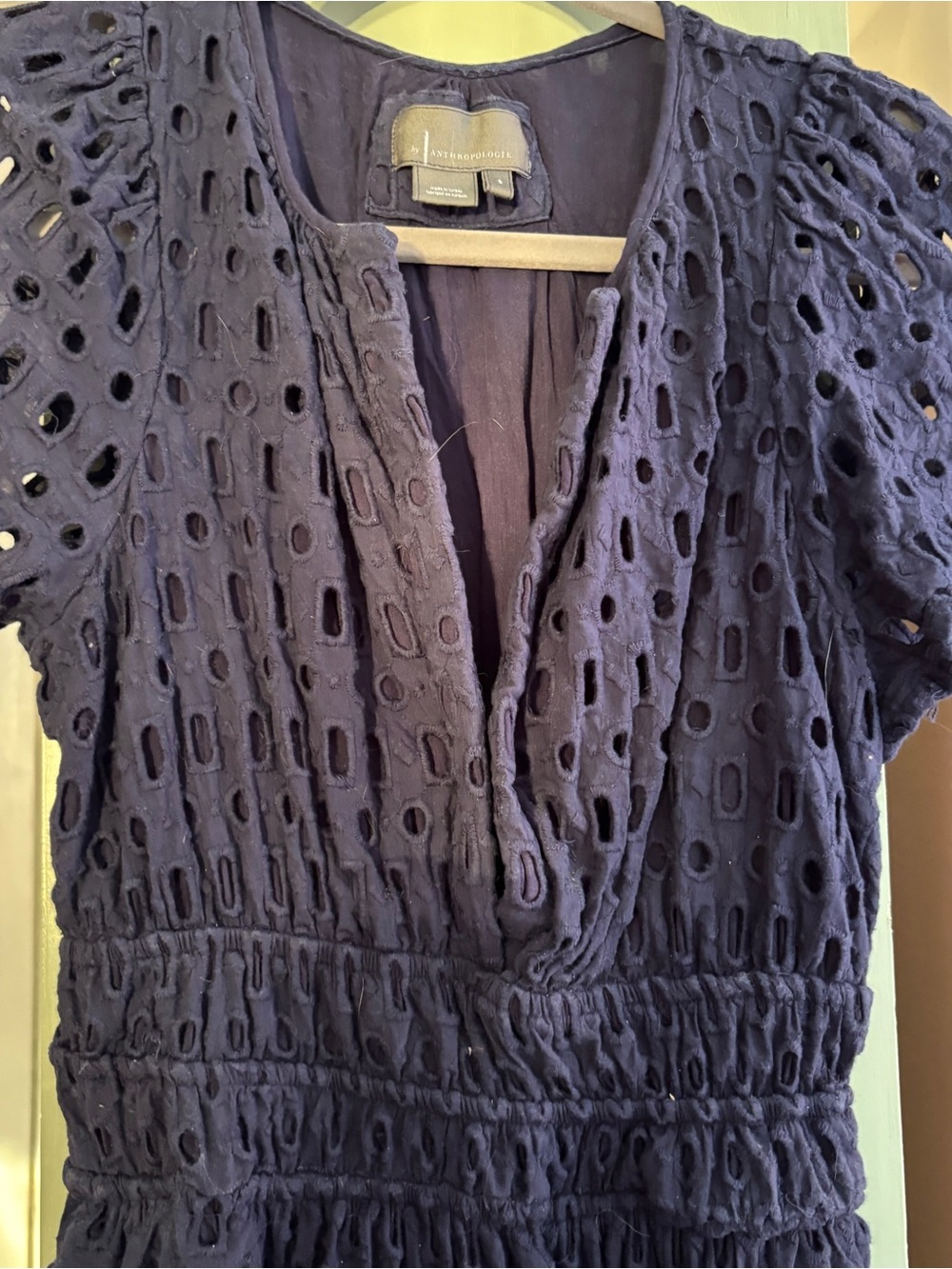 Anthropologie navy Somerset mini dress - Picture 5 of 8